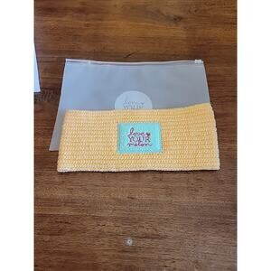 Women's Love Your Melon White Winter Knit Headband Cantaloupe